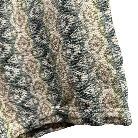 Zara Southwestern Knit Relaxed Drawstring Shorts Medium - Picture 3 of 5